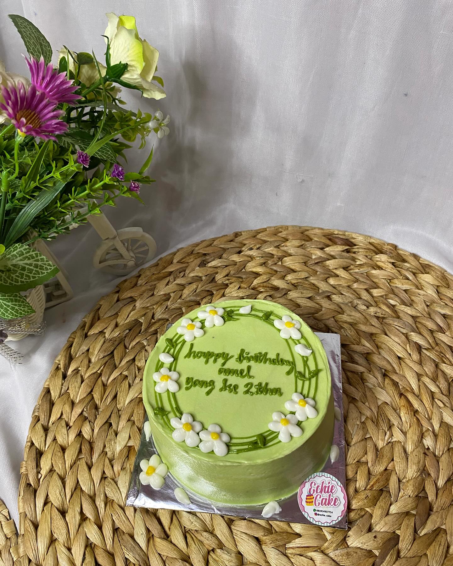 kue ulang tahun bunga